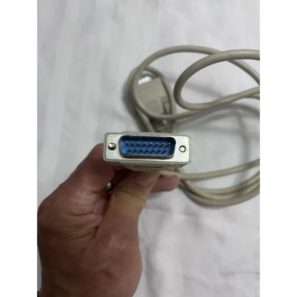 DB15 Male to DB15 Male Cable 15-Pin 2-Row Shielded Cord for Mac Monitor Video